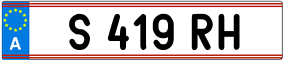 Trailer License Plate